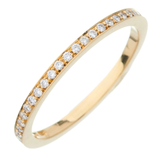 195 - An 18ct gold brilliant-cut diamond full eternity ring, estimated total diamond weight 0.30ct, G-H co... 