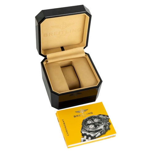 246 - Breitling, a stainless steel and 18ct gold Chronomat chronograph bracelet watch, reference B13352, s... 