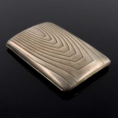 232 - Peter Behrens (attributed), a Jugendstil silver cigarette or cigar case, Martin Mayer, Mainz circa 1... 