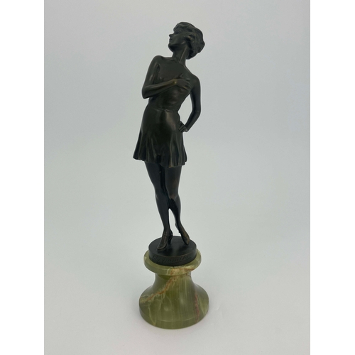 536 - Johanna Meier Michel, Lili Damita, an Art Deco bronze figure of the actress, circa 1930, modelled in... 