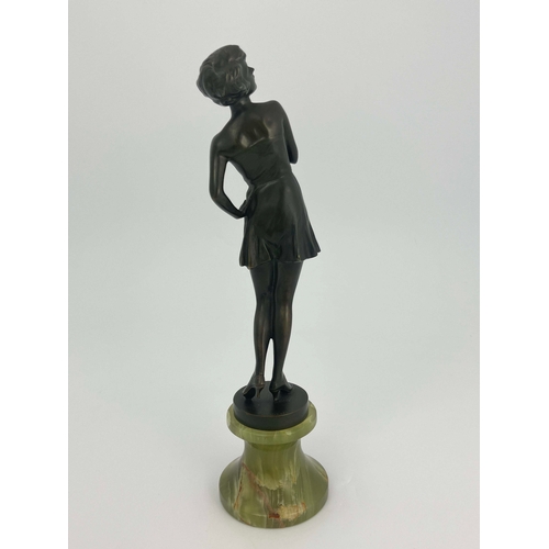 536 - Johanna Meier Michel, Lili Damita, an Art Deco bronze figure of the actress, circa 1930, modelled in... 