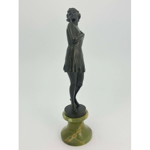 536 - Johanna Meier Michel, Lili Damita, an Art Deco bronze figure of the actress, circa 1930, modelled in... 