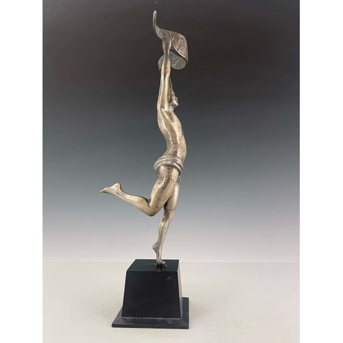 539 - An Art Deco silvered art metal advertising sculpture for Ricard Anisette, circa 1930, modelled as a ... 