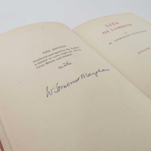 592 - Somerset Maugham, W, Liza of Lambeth, 1947 Jubilee Edition, limited edition No.216/1,000, signed by ... 