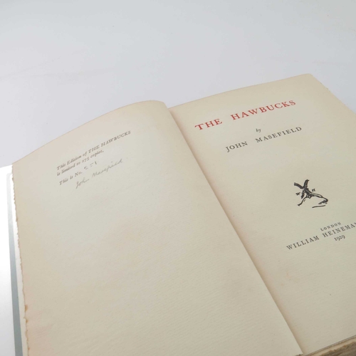 593 - Masefield, John, The Hawbucks, 1929, limited edition No.251/275, signed by the author, William Heine... 