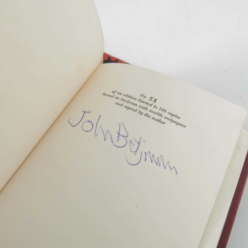 602 - John Betjeman, Uncollected Poems, 1982, foreword by Bevis Hillier, limited edition No.53/100, signed... 