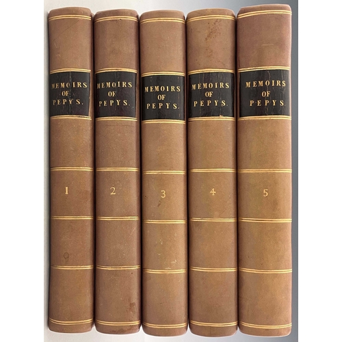 604 - Richard Lord Braybrooke, Memoirs of Samuel Pepys, Secretary to The Admiralty in The Reigns of Charle... 