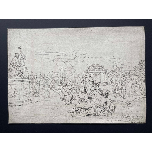 608 - Rembrandt van Rijn (Dutch, 1606-1669), Man Leading a Camel, etching, arched top, 18.5 by 19.2cm, wit... 