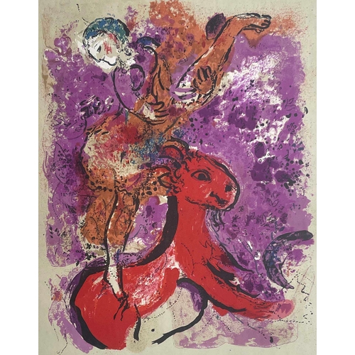 617 - Marc Chagall (French/Russian,1887-1985), L'Ecuyere au Cheval Rouge, (1957), lithograph in colours, b... 