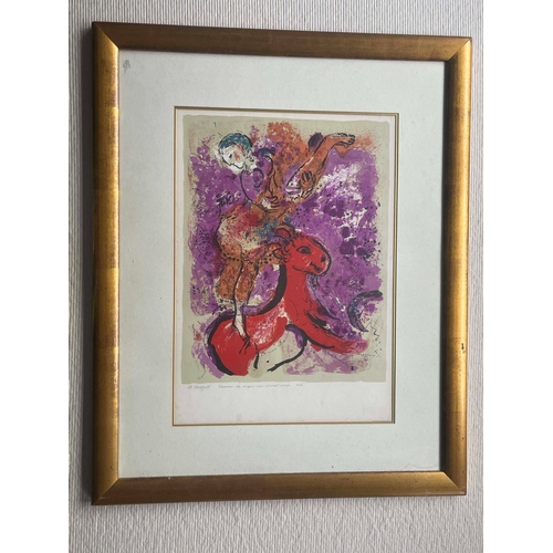 617 - Marc Chagall (French/Russian,1887-1985), L'Ecuyere au Cheval Rouge, (1957), lithograph in colours, b... 