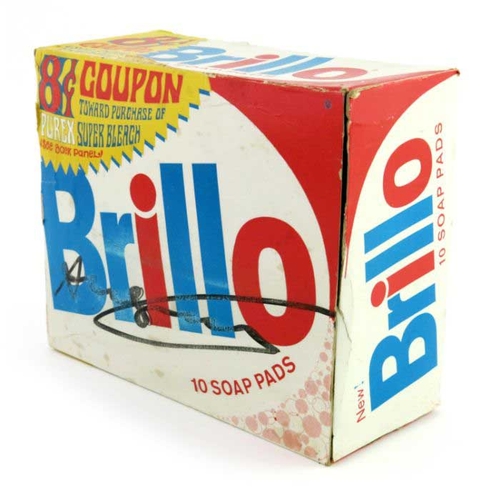 619 - Andy Warhol (American, 1928-1987), Brillo Soap Pads box, multiple, signed in black maker pen, 13.5 b... 