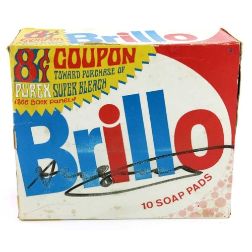 619 - Andy Warhol (American, 1928-1987), Brillo Soap Pads box, multiple, signed in black maker pen, 13.5 b... 