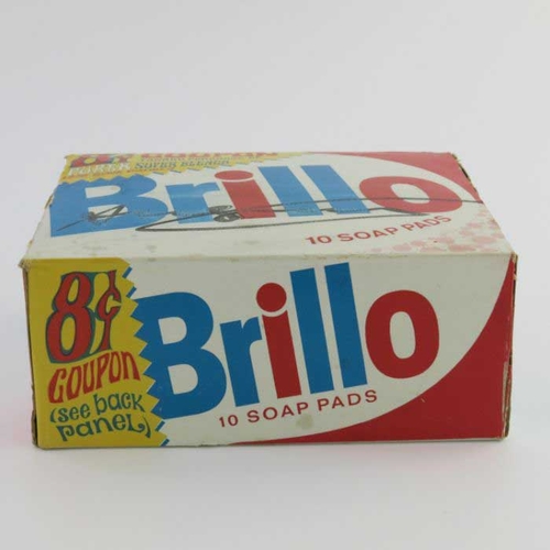 619 - Andy Warhol (American, 1928-1987), Brillo Soap Pads box, multiple, signed in black maker pen, 13.5 b... 