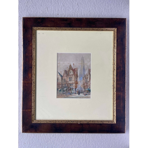 633 - Henry Schafer (British, 1833-1916), Lisieux, signed l.r., watercolour.  25 by 19cm, framed