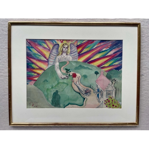 639 - Mark Lancelot Symons (British, 1887-1935), The Mystic Rose, signed and dated 1934 l.l., titled verso... 