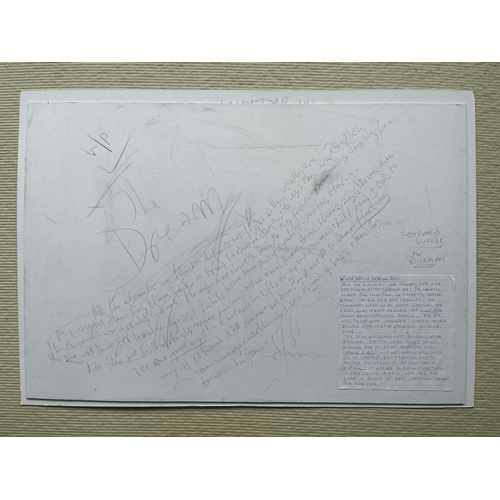 693 - David Wilde (British, 1913-1974), The Dream, signed l.r., titled l.l., artist working notes verso, a... 