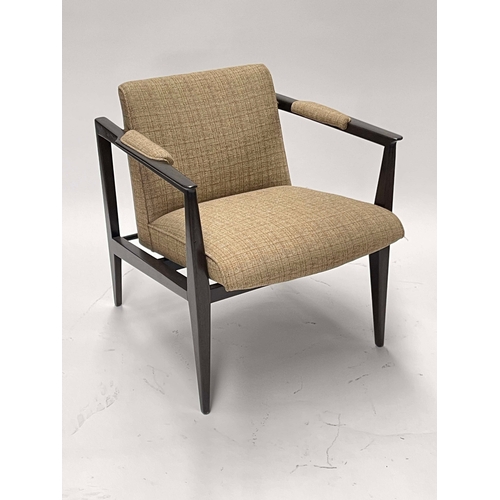 756 - Edward J. Wormley (American, 1907-1995), for Dunbar, a lounge armchair, designed 1950s, mahogany fra... 