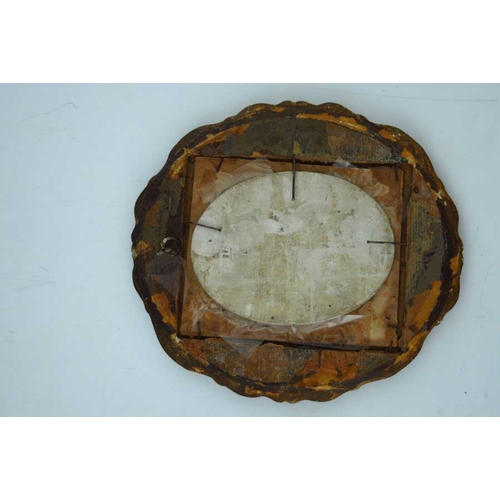 829 - A late 19th Century oval KPM convex plaque, painted with a portrait of a  young lady, half length we... 