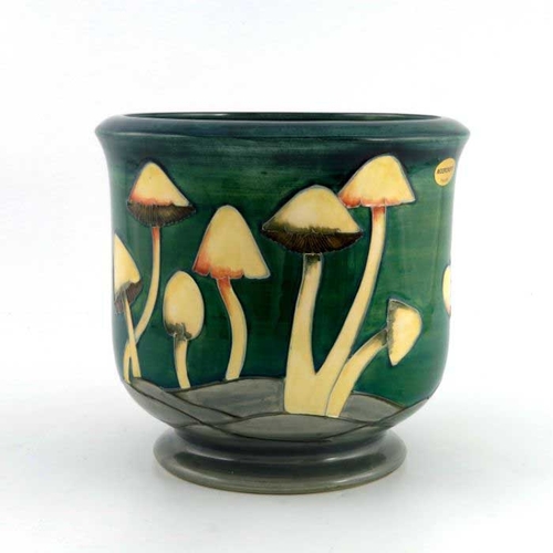 869 - Philip Richardson for Moorcroft, a Fairy Rings jardiniere, circa 1987, footed form, impressed marks ... 