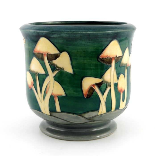 869 - Philip Richardson for Moorcroft, a Fairy Rings jardiniere, circa 1987, footed form, impressed marks ... 