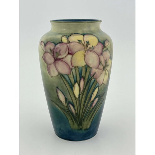 871 - Walter Moorcroft, an African Lily vase, circa 1947, shouldered form, impressed marks and underglaze ... 