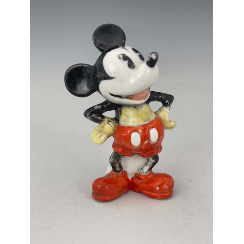 935 - Maw and Co for Walt Disney, a porcelain toothbrush holder, circa 1934, modelled as Mickey Mouse, sta... 