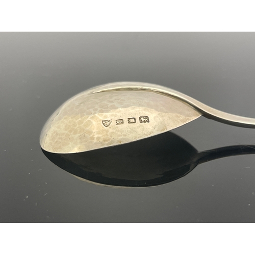 247 - Edward Spencer for Artificers Guild, an Arts and Crafts silver and stone set caddy spoon, London 192... 