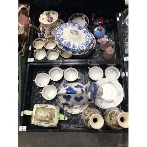 2 - A collection of ceramics, to include a Royal Doulton Dickens ware teapot, a Royal Vale Longton Imari... 