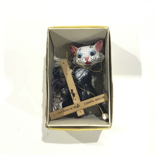 99E - A boxed Pelham puppet, cat, No. A8