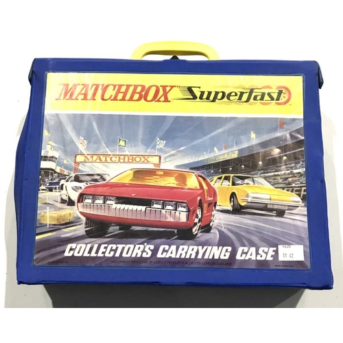 115 - A collection of thirty six Matchbox diecast toys in collector's carrying case