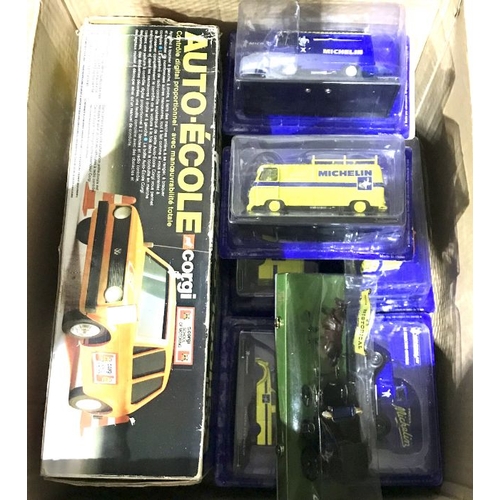 14 - Group lot of model and toy vehicles, to include 12 Michelin, Corgi Auto School of Motoring, Brumm ho... 