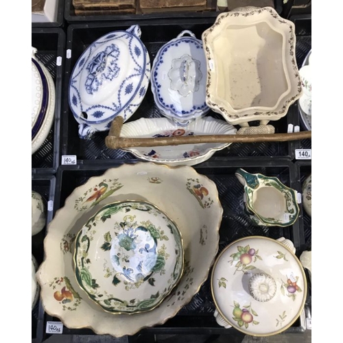 140 - A large collection of ceramics, to include six Royal Doulton Camelot cups and saucers, Mason's jug, ... 