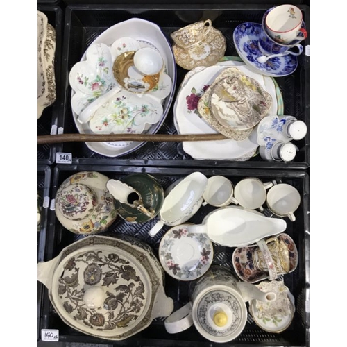 140 - A large collection of ceramics, to include six Royal Doulton Camelot cups and saucers, Mason's jug, ... 