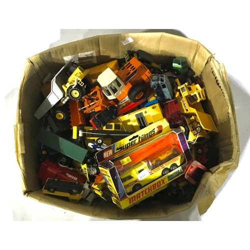 24 - A collection of model cars and toys, to include Dinky, Matchbox, Ros, Majorett etc, mostly unboxed (... 