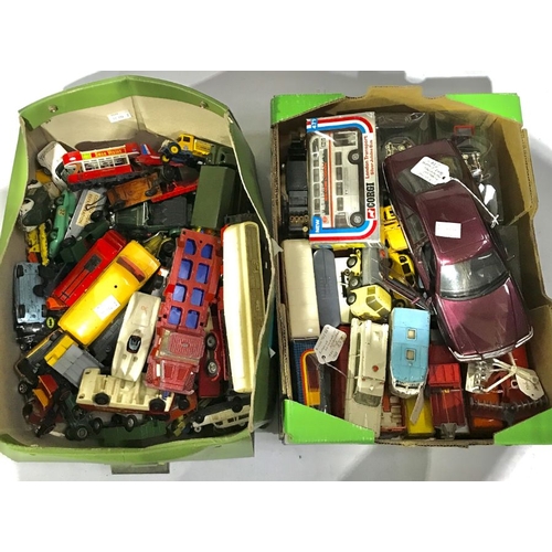 26 - A collection of model cars and toys, to include three Brumm carriages boxed, Matchbox, Corgi, Dinky ... 