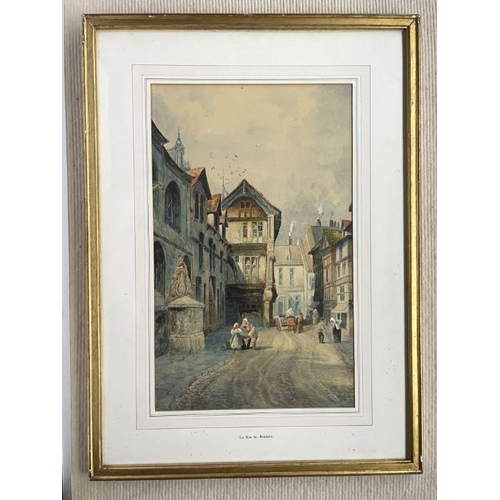 691 - Cecil Jack Keats (British, late 19th/early 20th Century), La Rue St. Romain; Old Liege, a pair, both... 