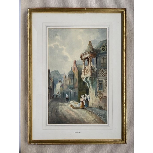 691 - Cecil Jack Keats (British, late 19th/early 20th Century), La Rue St. Romain; Old Liege, a pair, both... 