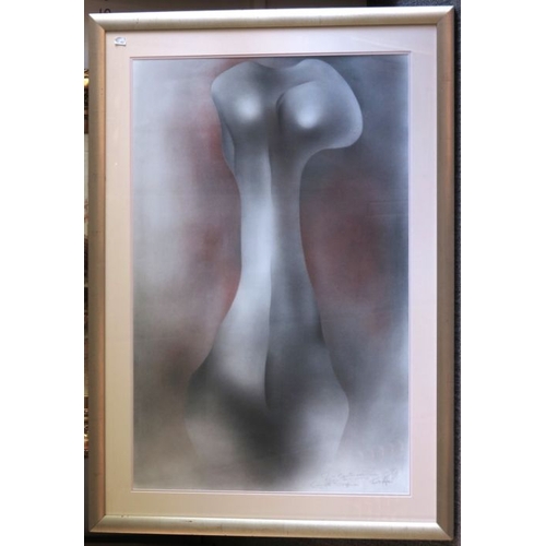 701 - Roberto Estopinan (Cuban/American, 1921-2015), torso of a woman, signed and inscribed l.r., pastel ,... 