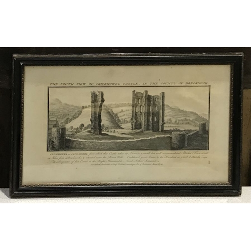 729 - Samuel and Nathaniel Buck (British, 17th/18th Century), The South View of Crickhowel Castle, in the ... 