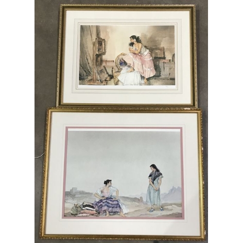 736 - Sir William Russell Flint R.A. (Scottish, 1880-1969), six assorted colour prints, some, limited edit... 