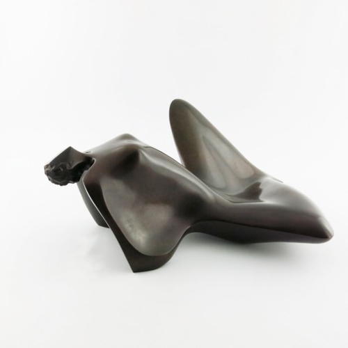 863 - Dorothy Brook (British, 20th/21st Century), Reclining Nude, bronze, from an edition of 9, 20cm high,... 