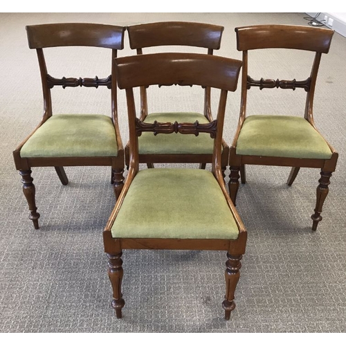 956 - Four Regency style mahogany dining chairs  (4)