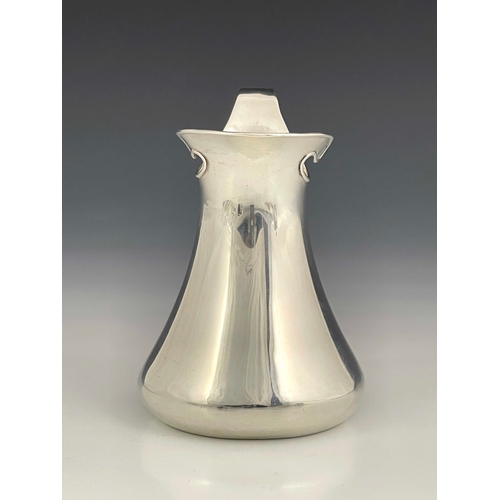 204 - A Jugendstil silver jug, import marks Murrle Bennett and Co., London 1903, splayed baluster form wit... 