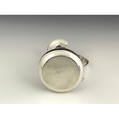 204 - A Jugendstil silver jug, import marks Murrle Bennett and Co., London 1903, splayed baluster form wit... 