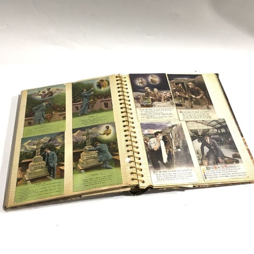 135 - A collection of WWI Bamforth postcards, loose in a glassine album