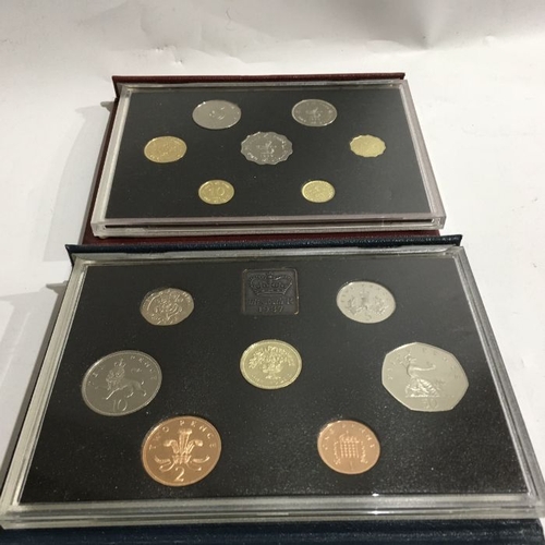 282 - Commemorative sets, including Royal Mint coin sets, 1986, 2 x 1987, 1988, Hong Kong coin collection ... 