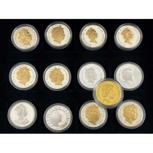 283 - Elizabeth II, The Queen's Golden Jubilee Silver Proof Collection 2002, to include twenty-five Five P... 