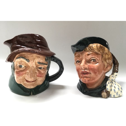 482 - Royal Doulton character jugs, 'Uncle Tom Cobbleigh', D6337, 17cm high, together with Dick Whittingto... 