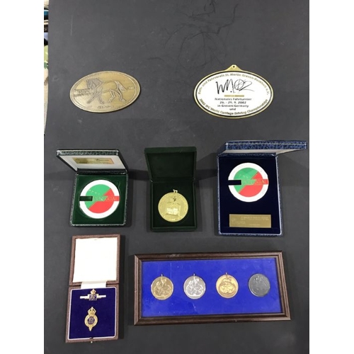 84 - A collection of dressage themed medals, including Beijing 2008 Paralympic Games bronze medal, Parali... 