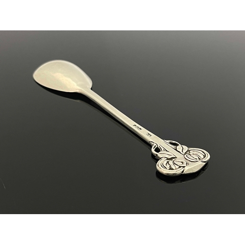 141 - Omar Ramsden and Alwyn Carr, an Arts and Crafts silver spoon, Ramsden and Carr, London 1907, planish... 